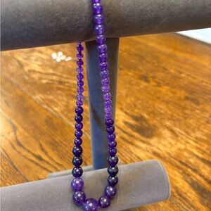 Elegant Purple Beaded Necklace